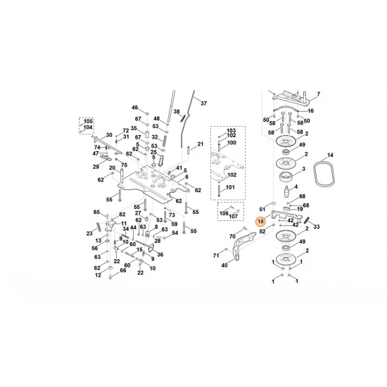 STIHL  dźwignia hamulca 6170 162 2500